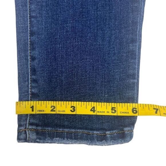 Judy Blue Womens Distressed Slim Straight Jeans Blue Denim Medium Wash Size 5/27 - Picture 11 of 16